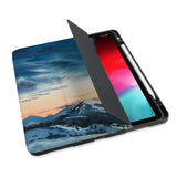 personalized iPad case with pencil holder and Landscape design - swap