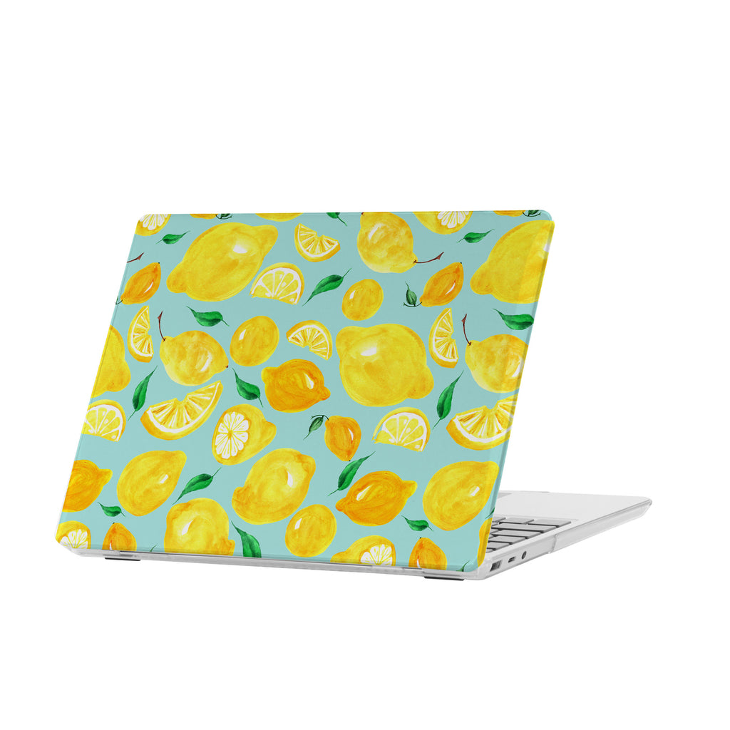 personalized microsoft laptop case features a lightweight two-piece design and Fruit print