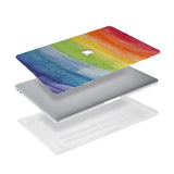 Ultra-thin and lightweight two-piece hardshell case with Rainbow design is easy to apply and remove - swap