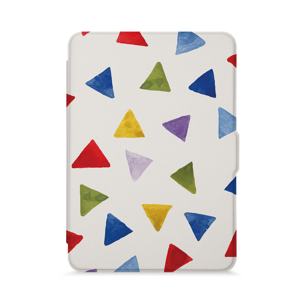 front view of personalized kindle paperwhite case with Geometry Pattern design - swap