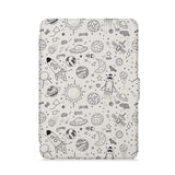 front view of personalized kindle paperwhite case with 05 design - swap