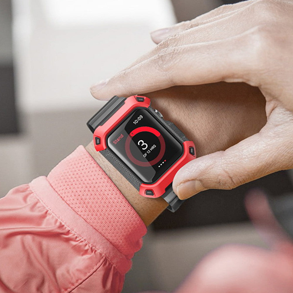 Rugged Armor Band for Apple Watch - Red